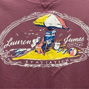 Lauren James Cotton Tee in Mauve